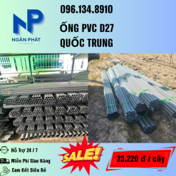 Ống Nhựa D27 Giá Rẻ