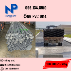 ỐNG NHỰA PVC 114 GIÁ RẺ