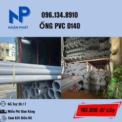 ỐNG NHỰA PVC 140 GIÁ RẺ