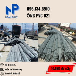 ỐNG NHỰA PVC 21 GIÁ RẺ