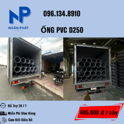 ỐNG NHỰA PVC 250 GIÁ RẺ