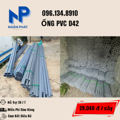 ỐNG NHỰA PVC 42 GIÁ RẺ